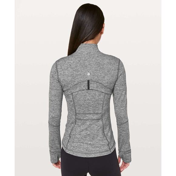 Lululemon Define Jacket Full Zip Luon Knit Heathered Black Women’s Size 6 EUC - Picture 12 of 16